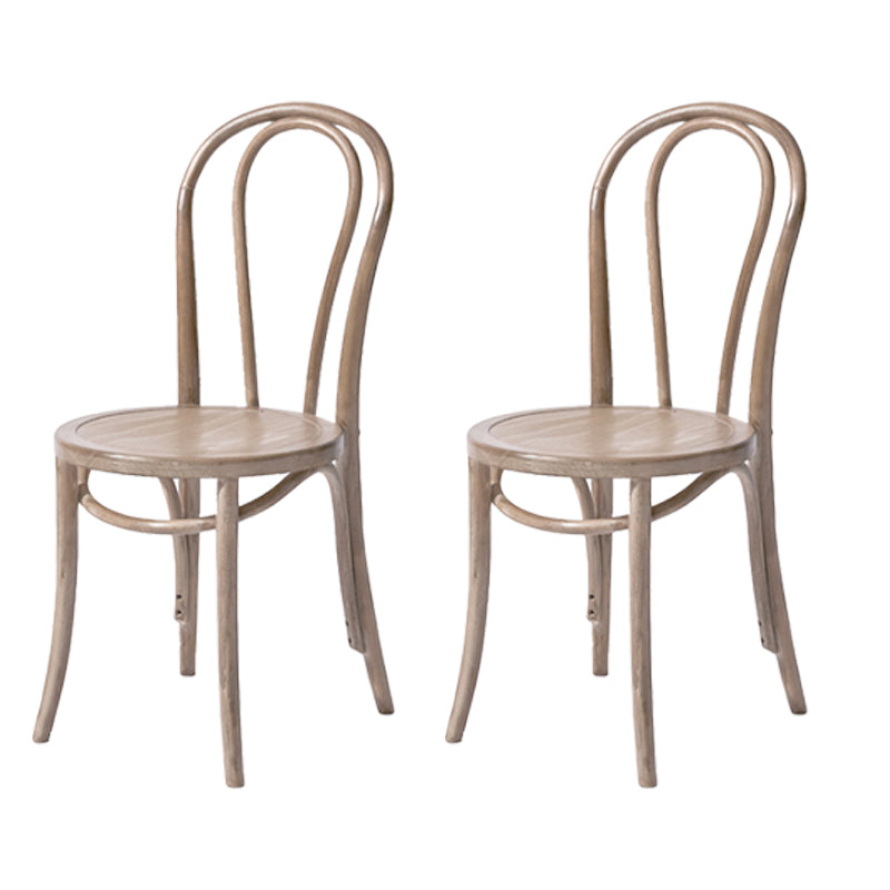 Chaise de style contemporain en bois de hêtre Cuisine Salle à manger Windsor Back Side Chairs