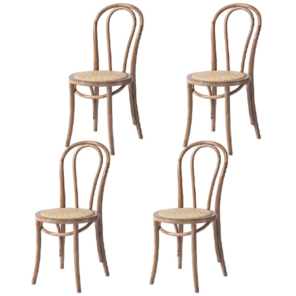 Chaise de style contemporain en bois de hêtre Cuisine Salle à manger Windsor Back Side Chairs
