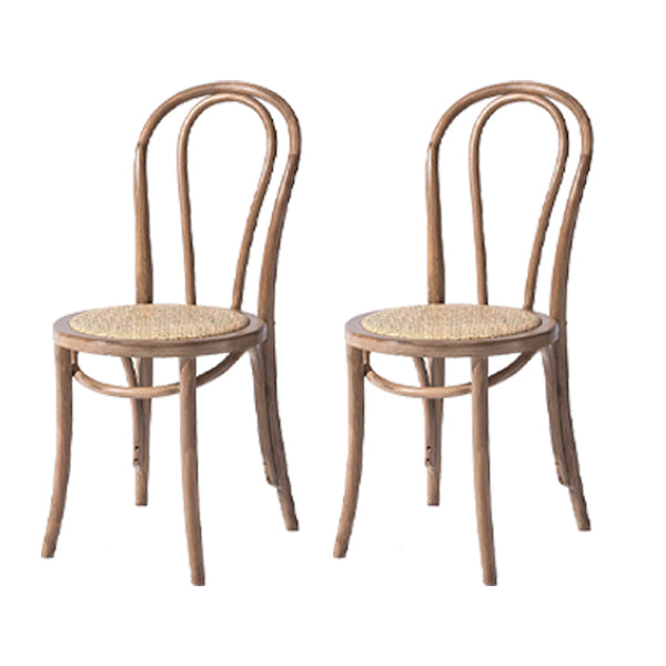 Chaise de style contemporain en bois de hêtre Cuisine Salle à manger Windsor Back Side Chairs