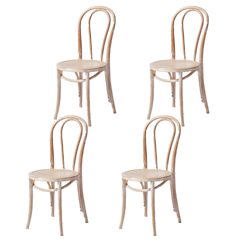Chaise de style contemporain en bois de hêtre Cuisine Salle à manger Windsor Back Side Chairs