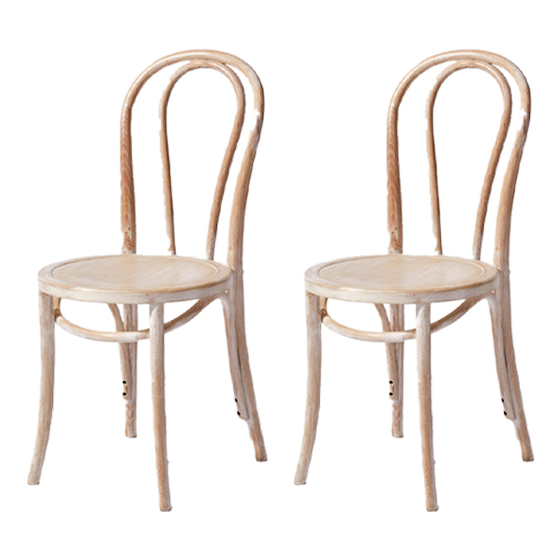 Chaise de style contemporain en bois de hêtre Cuisine Salle à manger Windsor Back Side Chairs