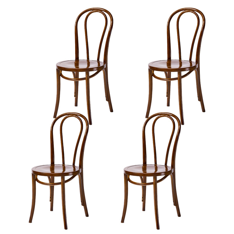 Chaise de style contemporain en bois de hêtre Cuisine Salle à manger Windsor Back Side Chairs