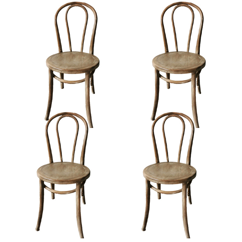 Chaise de style contemporain en bois de hêtre Cuisine Salle à manger Windsor Back Side Chairs