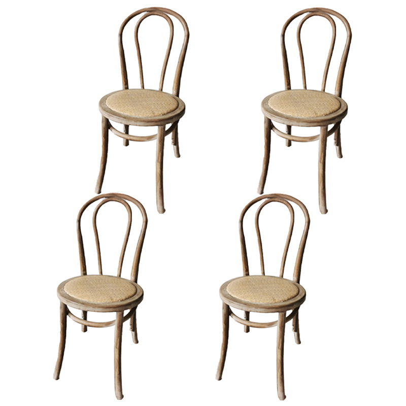 Chaise de style contemporain en bois de hêtre Cuisine Salle à manger Windsor Back Side Chairs