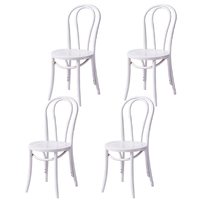 Chaise de style contemporain en bois de hêtre Cuisine Salle à manger Windsor Back Side Chairs