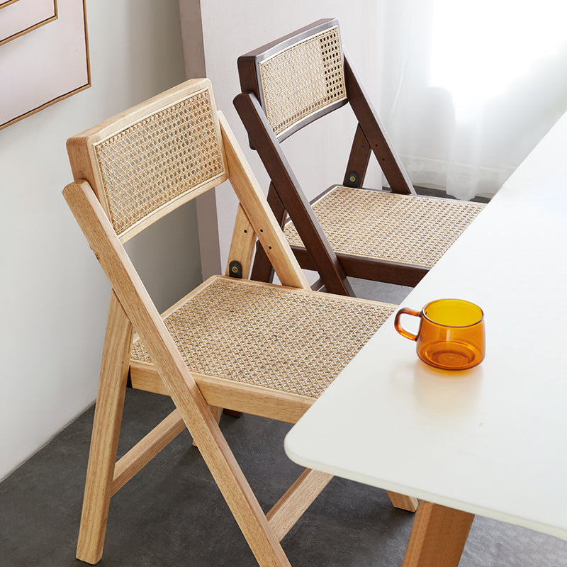 Rubberwood eigentijdse stijl stoel open rug enkele eetkamerstoel