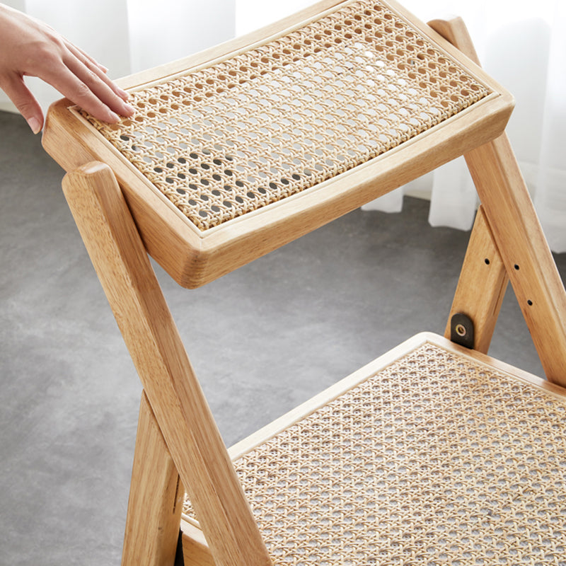 Rubberwood eigentijdse stijl stoel open rug enkele eetkamerstoel