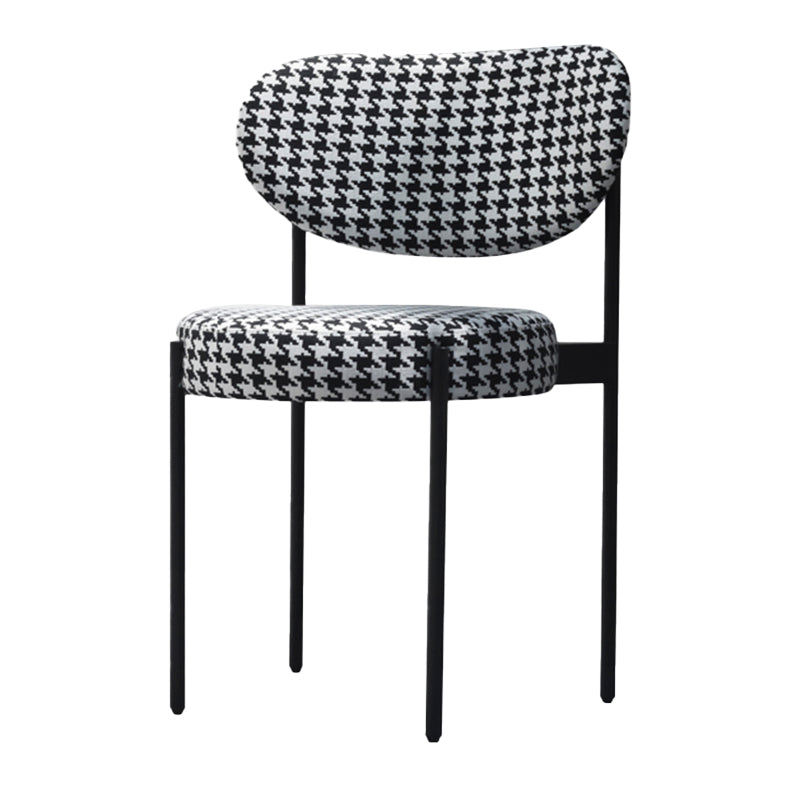 Chaises d'appoint rembourrées de Style scandinave, chaise de salle à manger à dossier ouvert pour la maison