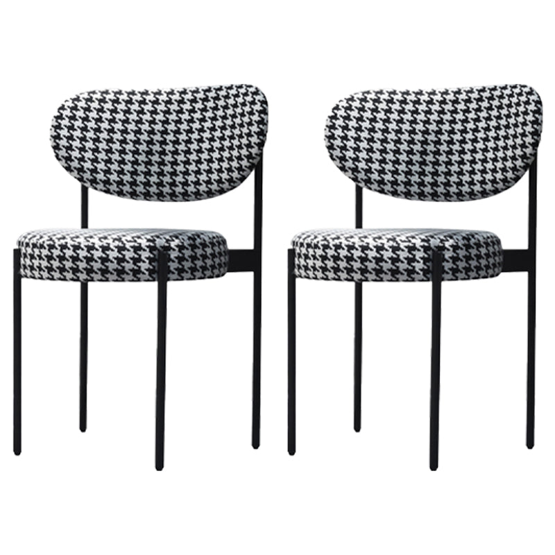 Chaises d'appoint rembourrées de Style scandinave, chaise de salle à manger à dossier ouvert pour la maison