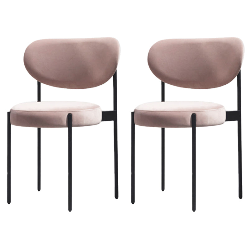 Chaises d'appoint rembourrées de Style scandinave, chaise de salle à manger à dossier ouvert pour la maison