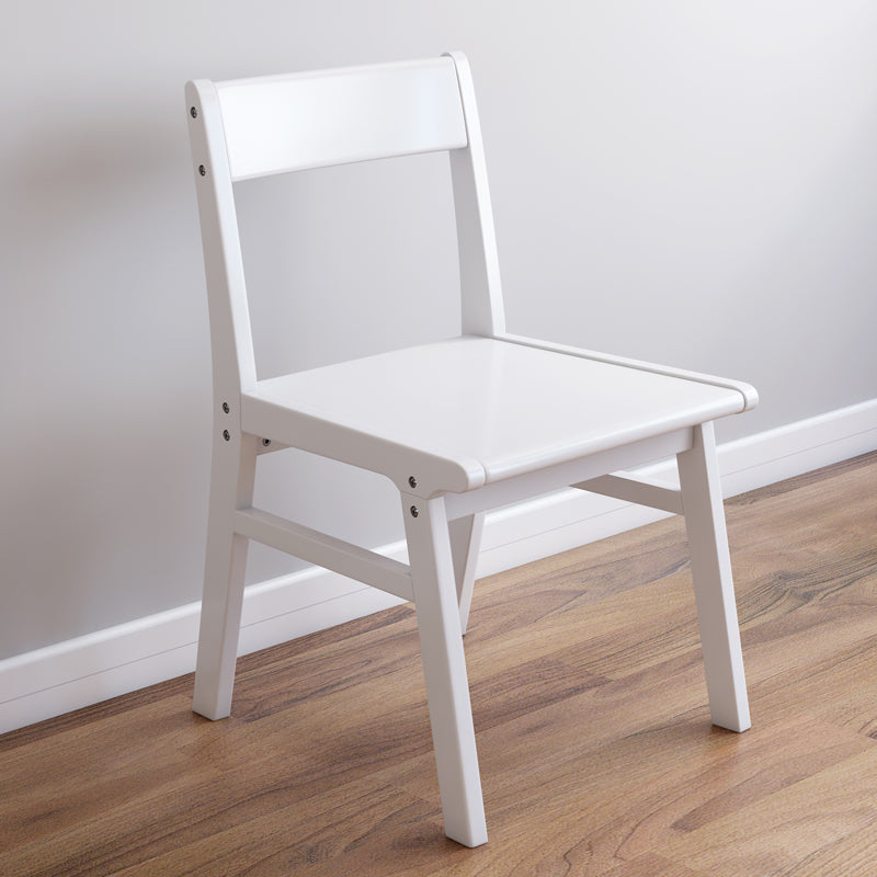 Silla de comedor sin brazos de Rubberwood, silla lateral de comedor tapizada con espalda abierta