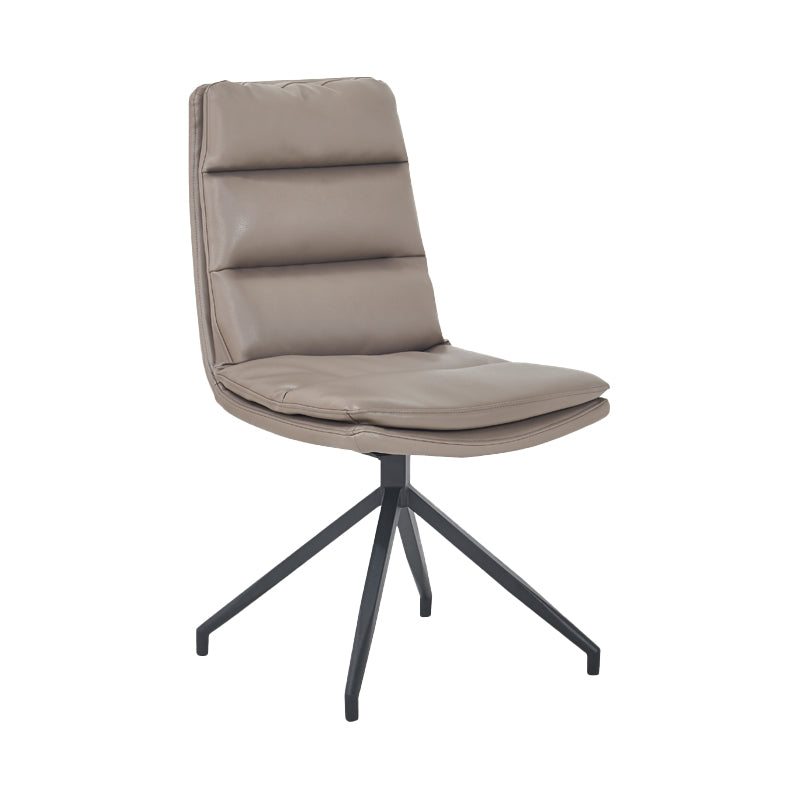 Chaises de salle à manger rembourrées scandinaves, chaises latérales sans accoudoirs à dossier solide pour un usage domestique