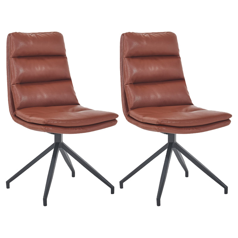 Chaises de salle à manger rembourrées scandinaves, chaises latérales sans accoudoirs à dossier solide pour un usage domestique