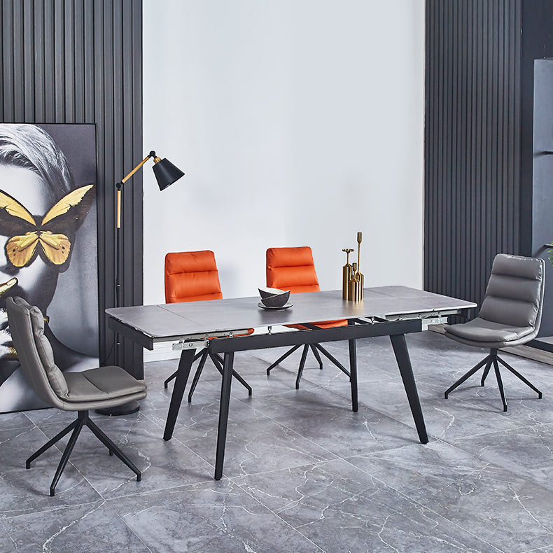 Chaises de salle à manger rembourrées scandinaves, chaises latérales sans accoudoirs à dossier solide pour un usage domestique