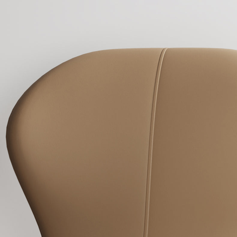 Chaise d'appoint scandinave pour salle d'étude, finition mate, en cuir PU, chaise de salle à manger Parsons
