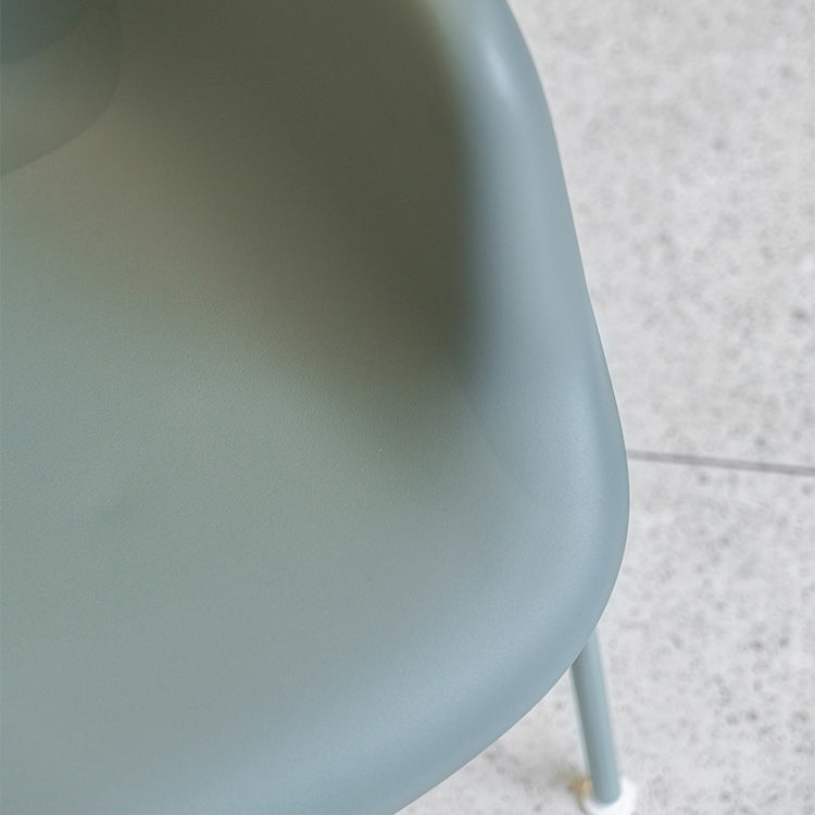 Fauteuil de salle à manger en plastique de Style scandinave, chaise simple à dossier solide pour usage domestique