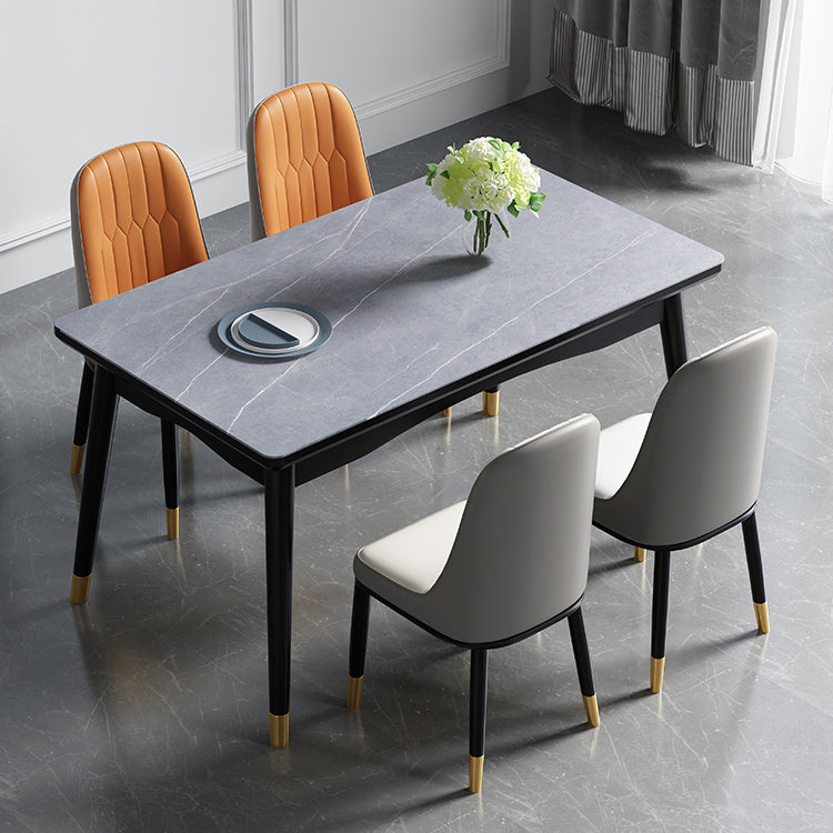 Mesa de comedor estándar superior de piedra sinterizada industrial Mesa de comedor rectangular para cocina