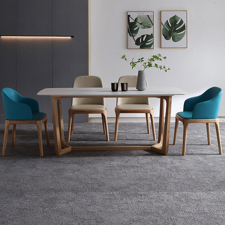 Rechthoek TRESTLE BASE Home Furniture Stone Dining Room Collection voor eetkamer