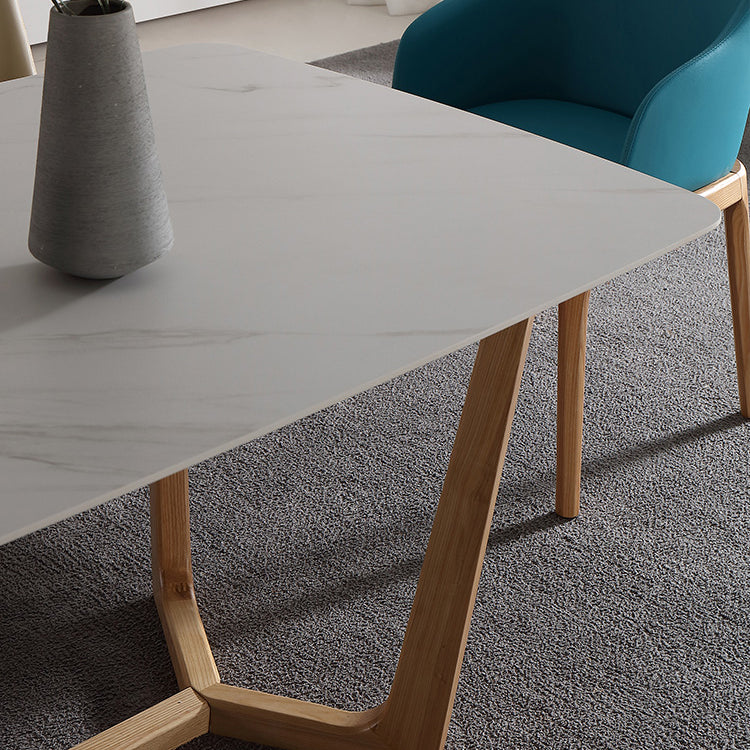 Rechthoek TRESTLE BASE Home Furniture Stone Dining Room Collection voor eetkamer