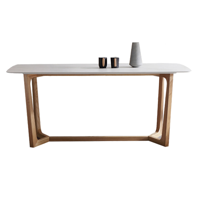 Rechthoek TRESTLE BASE Home Furniture Stone Dining Room Collection voor eetkamer