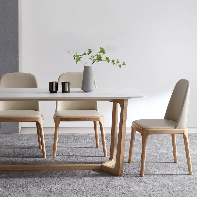 Rechthoek TRESTLE BASE Home Furniture Stone Dining Room Collection voor eetkamer