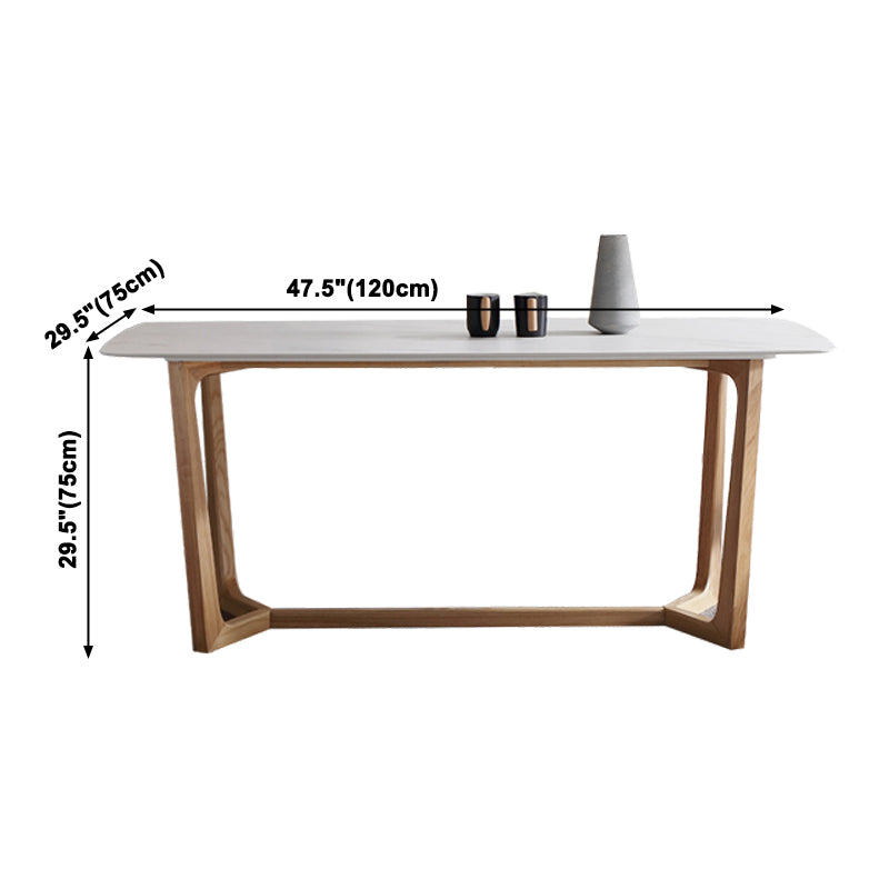 Rechthoek TRESTLE BASE Home Furniture Stone Dining Room Collection voor eetkamer