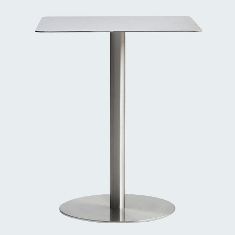 Industriële stijl zilveren eettafel roestvrijstalen tafel voor huisgebruik