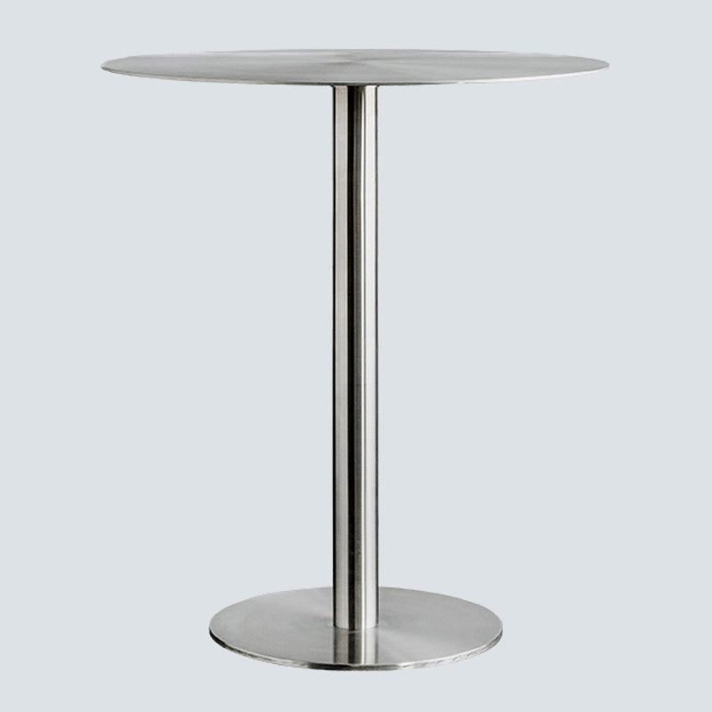Industriële stijl zilveren eettafel roestvrijstalen tafel voor huisgebruik
