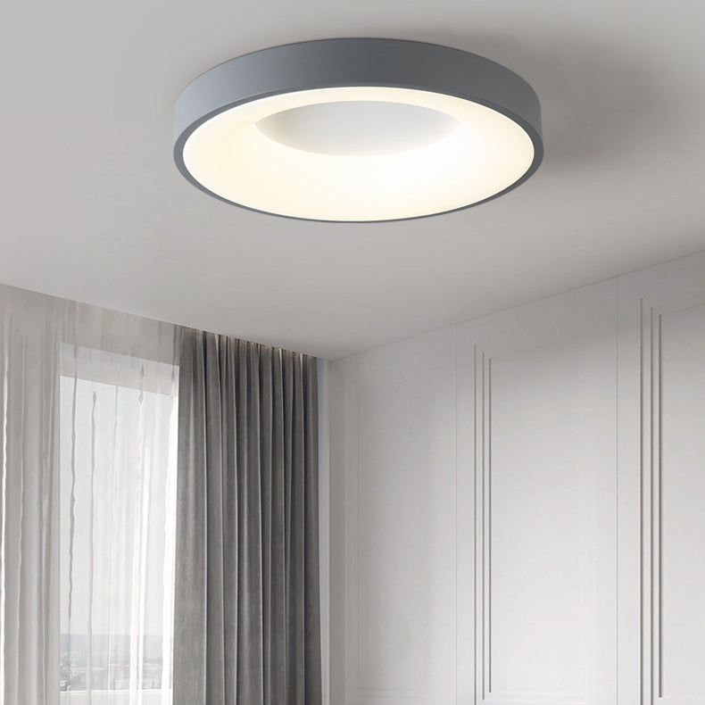 Modern Round LED Ceiling Light Acrylic Shade Flush Mount Light for Living Room