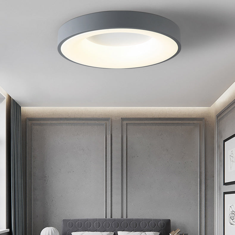 Modern Round LED Ceiling Light Acrylic Shade Flush Mount Light for Living Room