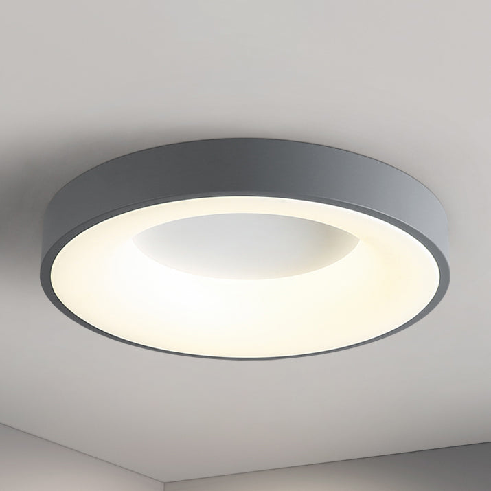 Modern Round LED Ceiling Light Acrylic Shade Flush Mount Light for Living Room