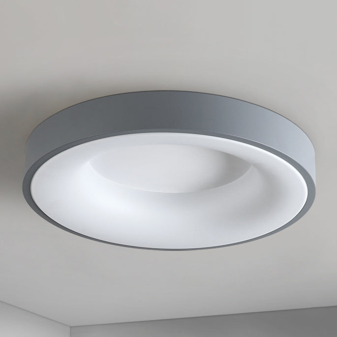 Modern Round LED Ceiling Light Acrylic Shade Flush Mount Light for Living Room