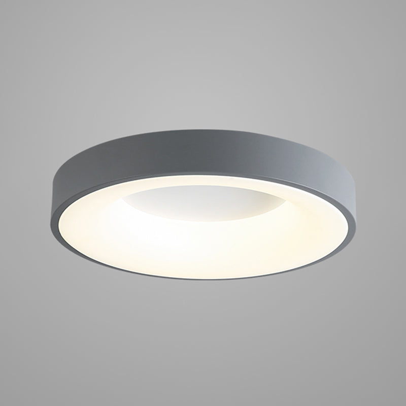 Modern Round LED Ceiling Light Acrylic Shade Flush Mount Light for Living Room