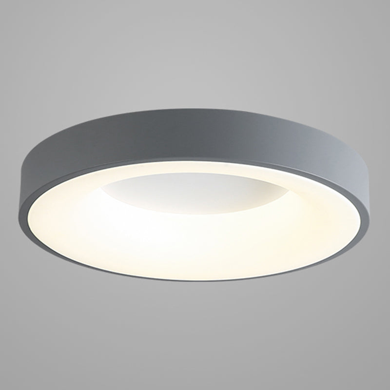 Modern Round LED Ceiling Light Acrylic Shade Flush Mount Light for Living Room