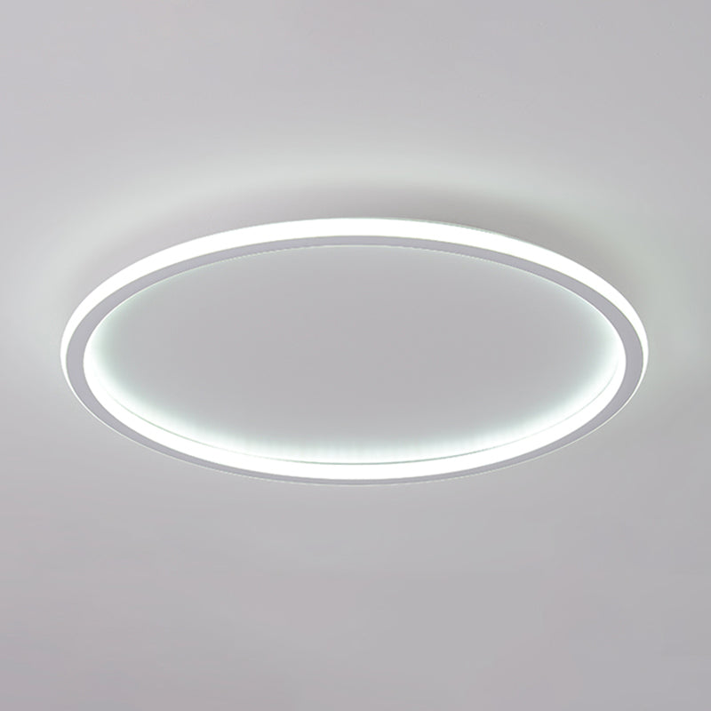 Plafonnier LED moderne et simple de forme ronde, luminaire décoratif d'intérieur, idéal pour une chambre à coucher