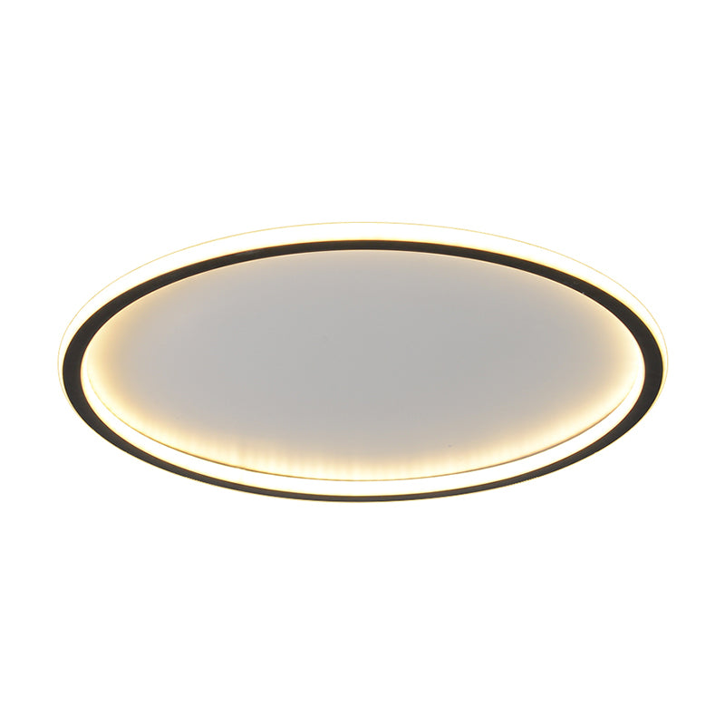 Plafonnier LED moderne et simple de forme ronde, luminaire décoratif d'intérieur, idéal pour une chambre à coucher
