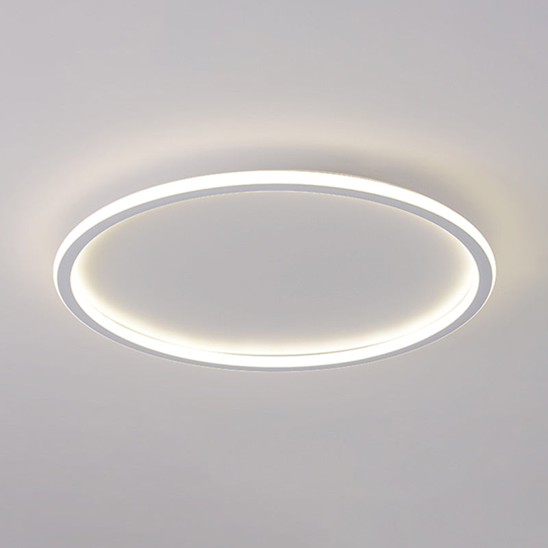 Plafonnier LED moderne et simple de forme ronde, luminaire décoratif d'intérieur, idéal pour une chambre à coucher