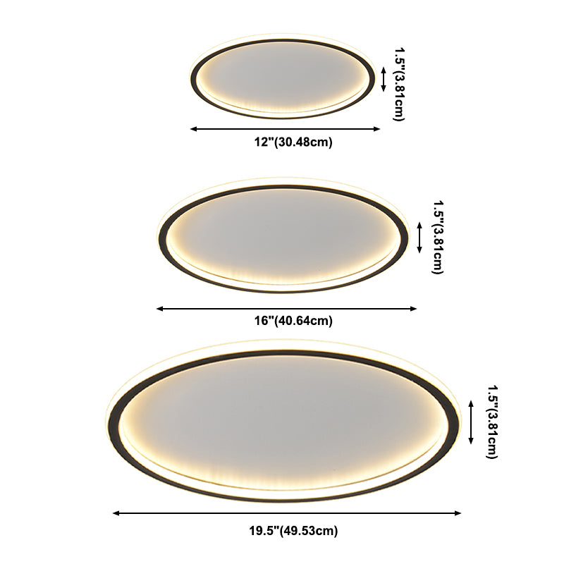 Modern Simple Ceiling Light Round Shape LED Flush Mount Lamp for Bedroom