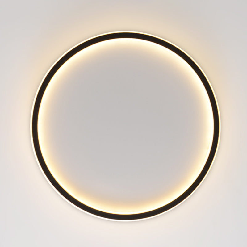 Plafonnier LED moderne et simple de forme ronde, luminaire décoratif d'intérieur, idéal pour une chambre à coucher