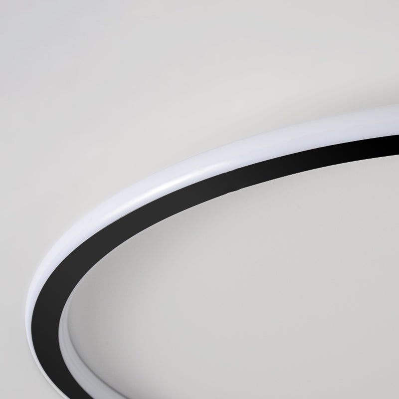 Plafonnier LED moderne et simple de forme ronde, luminaire décoratif d'intérieur, idéal pour une chambre à coucher