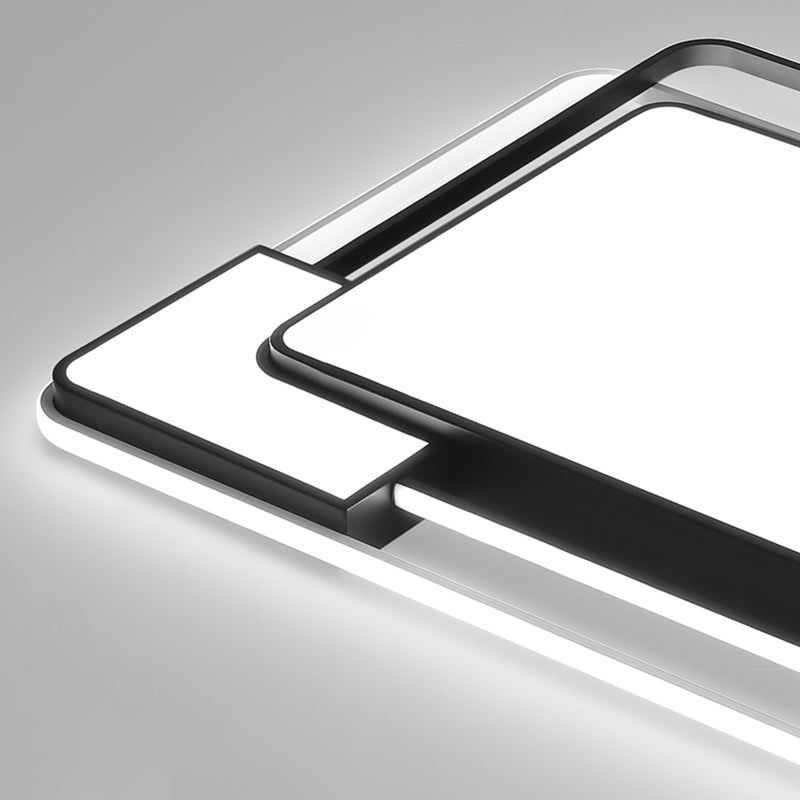 Zwart-wit moderne stijl plafondlamp Geometrie Design Inbouwlamp voor slaapkamer