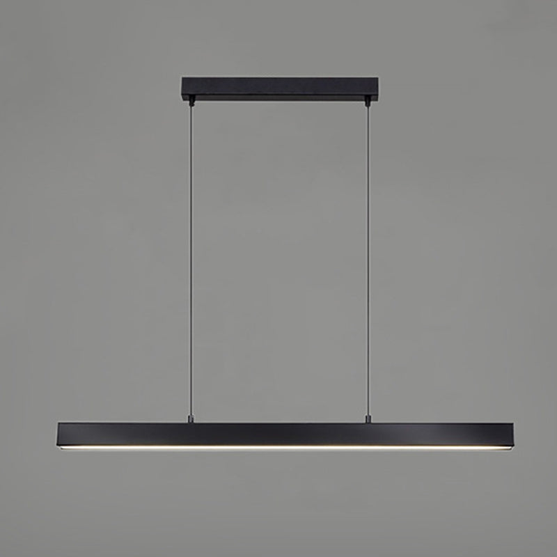 LED Simple Hanging Light Modern Rectangle Pendant Lamp Fixture for Dining Room