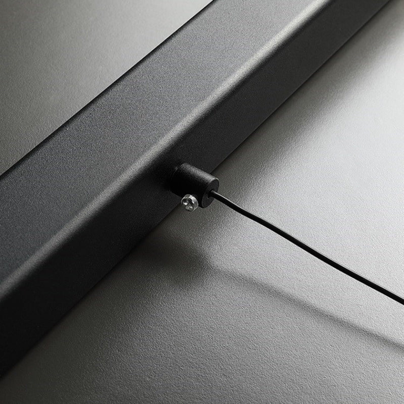 LED Simple Hanging Light Modern Rectangle Pendant Lamp Fixture for Dining Room