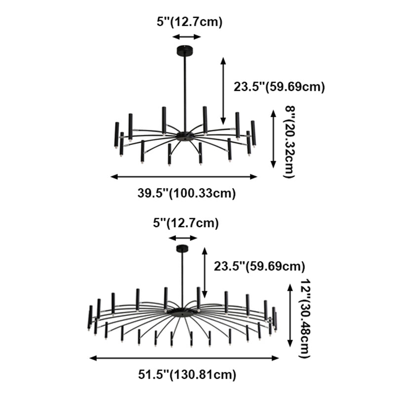 Simplicity Chandelier Light Fixture Sputnik Chandelier Pendant Light for Living Room