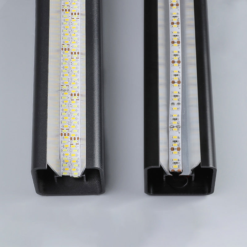 Lámpara de luz de luz simple LED lámpara colgante rectangular moderna para comedor