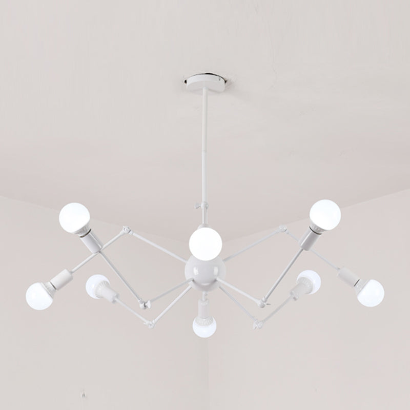 Spider Chandelier Lighting Fixtures Industrial Multi-Head Suspension Light for Living Room