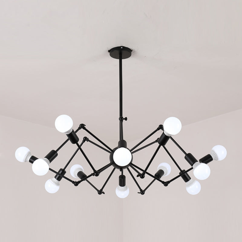 Spider Chandelier Lighting Fixtures Industrial Multi-Head Suspension Light for Living Room