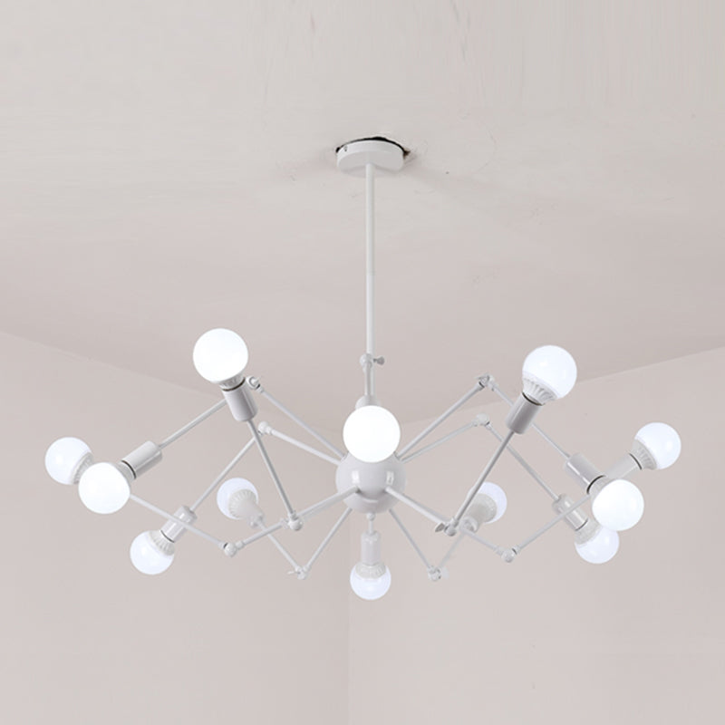 Spider Chandelier Lighting Fixtures Industrial Multi-Head Suspension Light for Living Room