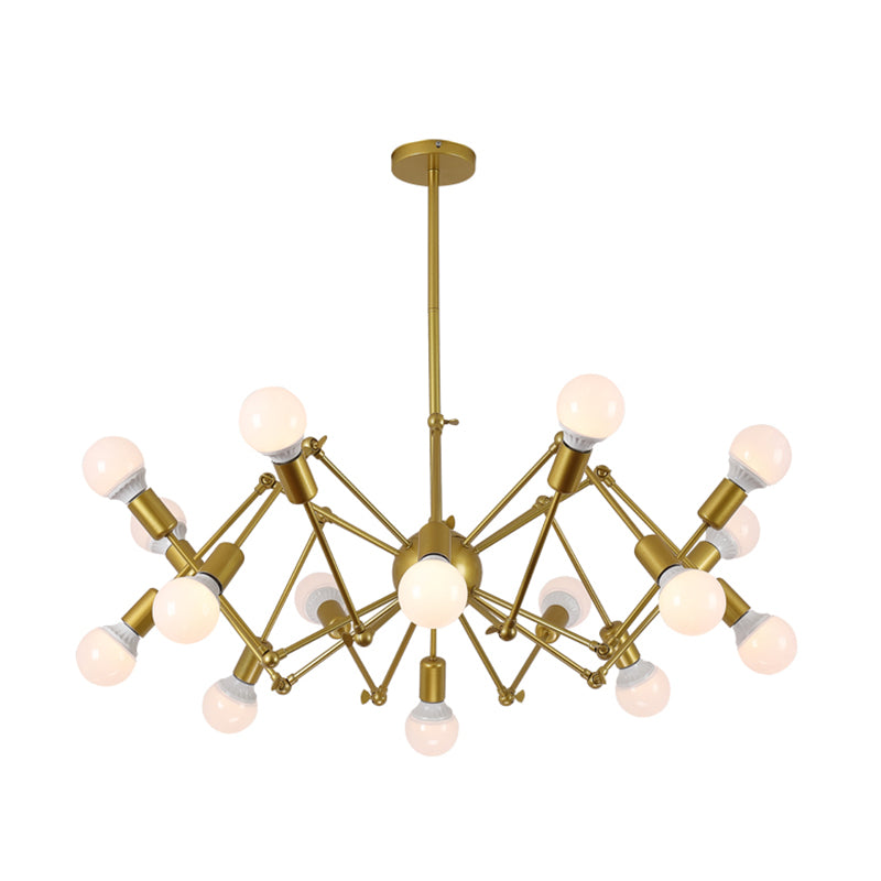 Spider Chandelier Lighting Fixtures Industrial Multi-Head Suspension Light for Living Room