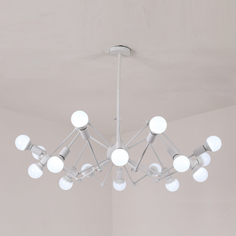 Spider Chandelier Lighting Fixtures Industrial Multi-Head Suspension Light for Living Room